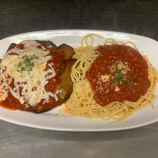 Eggplant Parmigiana Breaded Eggplant